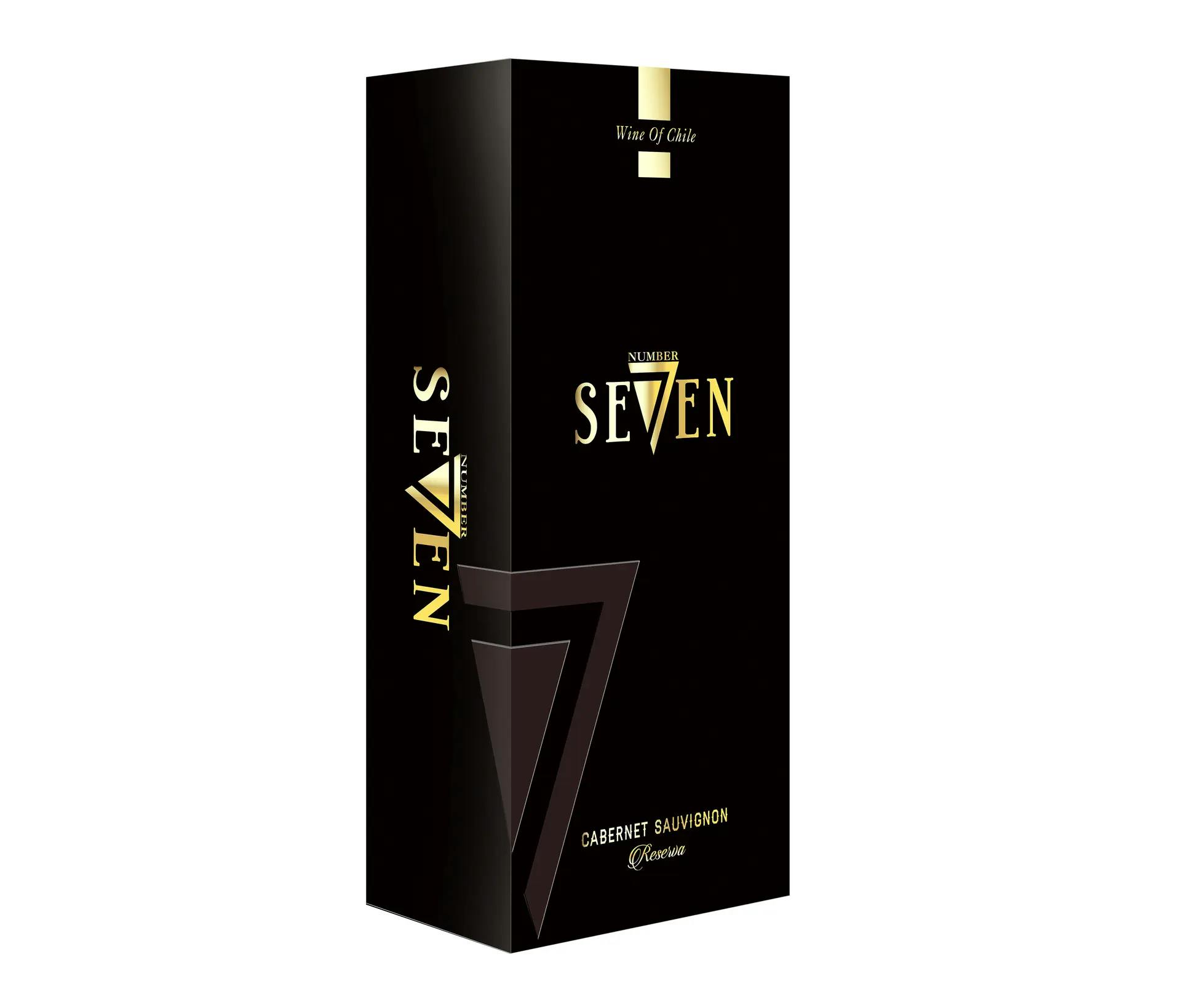 Vỏ hộp Seven (đen) 1 chai